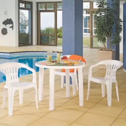 Mesa Plástico (542) com 4 Cadeiras Atalaia Tramontina (3864) - Imagem 1