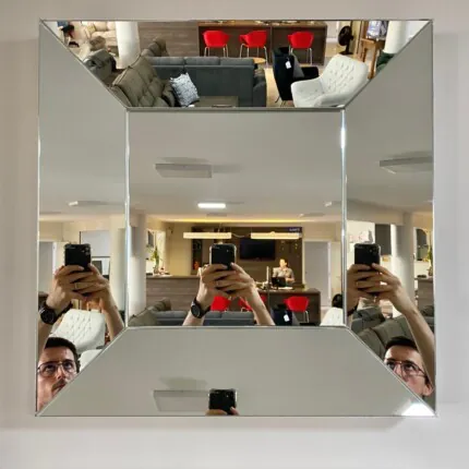 Espelho Chanfrado Quadrado 60 x 60cm Chanfrado (1182) - Imagem 7