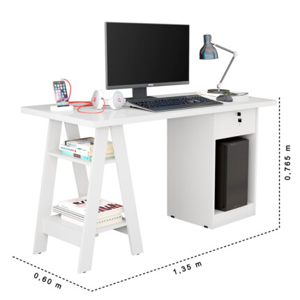 Mesa Escritorio 1,35m Bali (3219) - Imagem 6