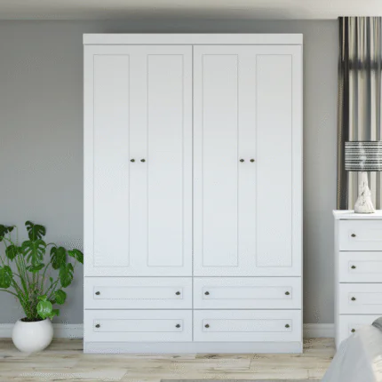 Roupeiro 1,59m Americano 4 Portas MDF (5810)
