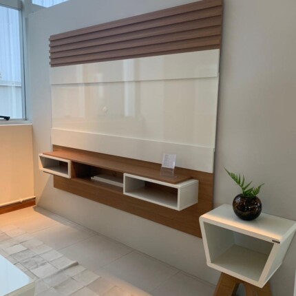 Painel 1,80m PA21 em MDF Off White (5853) - Imagem 3
