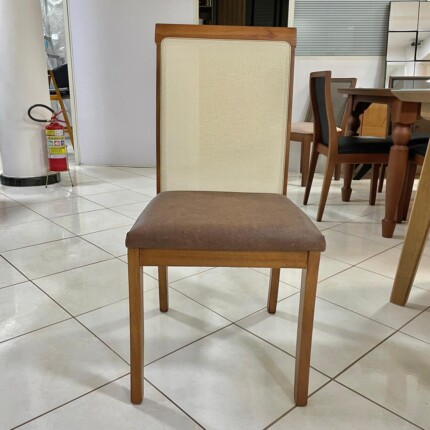 Mesa 2,00m com Vidro Off White (4198) com 8 Cadeiras de Tela Alta (1088) - Imagem 4