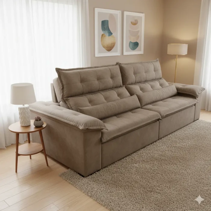 2,60m - Prediletto 2 assentos Tecido 2341 Linho Especial (CD 6299) IA