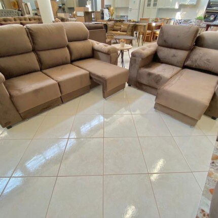 Sofa 3 e 2 Lugares Classic Retrátil  Marrom (6818) - Imagem 6