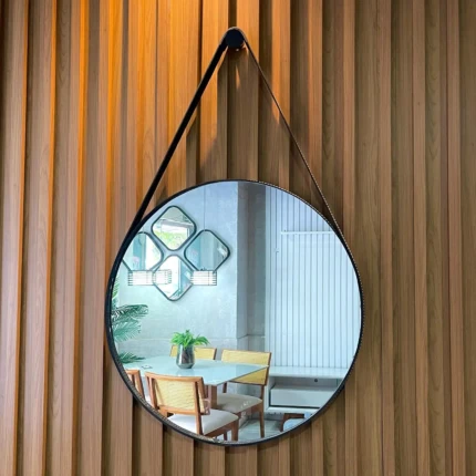 Espelho Redondo com Alça 92cm x 60cm (5054)