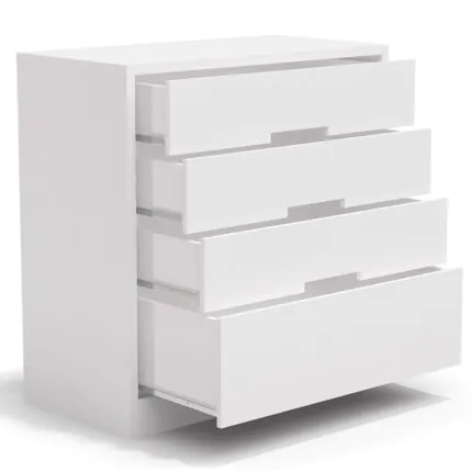 Comoda 91cm 4 Gavetas S824 Branco (3481) - Imagem 2