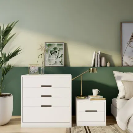 Comoda 91cm 4 Gavetas S824 Branco (3481) - Imagem 4