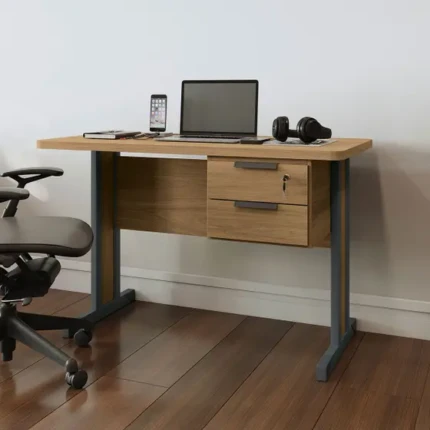 Mesa Escritório 1,23m Kappesberg Itapua com 2 Gavetas (3158-4445)