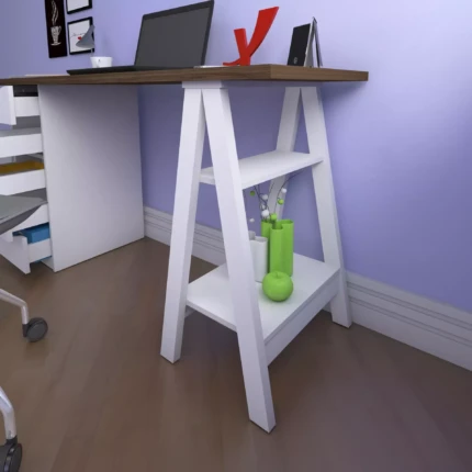 Mesa de Escritório 1,35m Spirit 5 Gavetas (1342) - Imagem 4