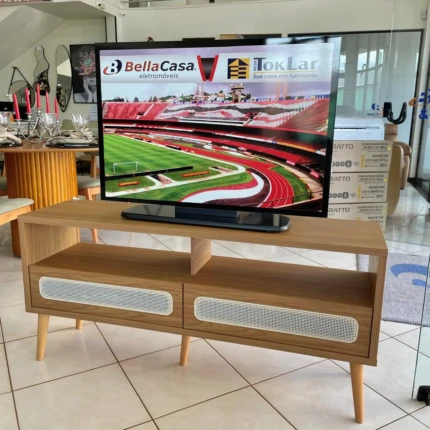 Rack 1,35m 100% MDF com Tela TB335 (1739)