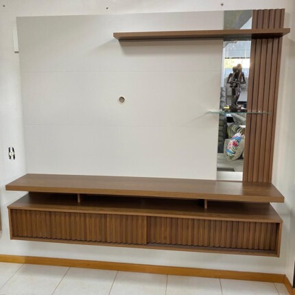 Painel 1,82m Maragogi Ripado com Espelho (3444) - Image 2
