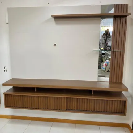 Painel 1,82m Maragogi Ripado com Espelho (3444) - Imagem 2