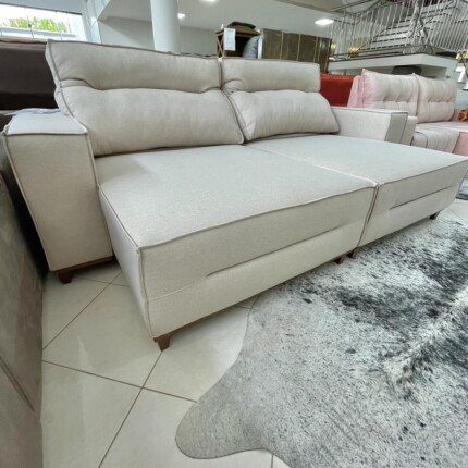 Sofa 2,60m Taylor Enele em Linho (1277) - Imagem 7