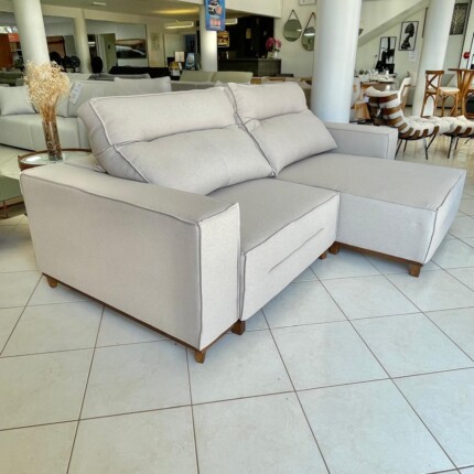Sofa 2,60m Taylor Enele em Linho (1277) - Imagem 1
