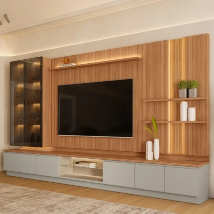 Home Magnum com LED e Cristaleira 2 Portas (2305-1)