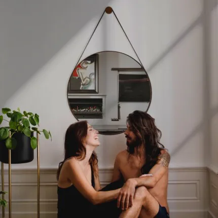 Espelho Redondo com Alça 92cm x 60cm (5054) - Imagem 3