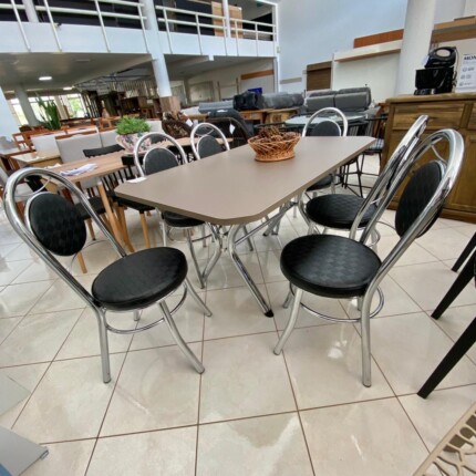 Mesa Retangular 1,50m (1585) com 06 Cadeiras Cromada (6540) - Imagem 5