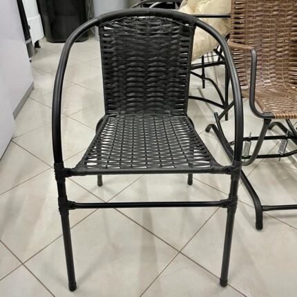 Mesa Redonda 80cm com Vidro (1454) com 4 Cadeiras Happy Hour (1454) - Imagem 4