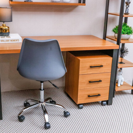 Mesa Escritório 1,35m F20 com Gaveteiro Volante MDF Dalla Costa (2277-2064) - Imagem 5