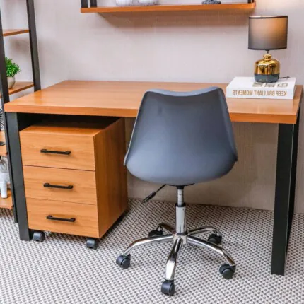 Mesa Escritório 1,35m F20 com Gaveteiro Volante MDF Dalla Costa (2277-2064)
