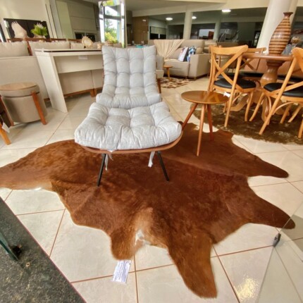 Tapete Couro Pele Natural 2,10m x 1,70m (4179) - Imagem 1