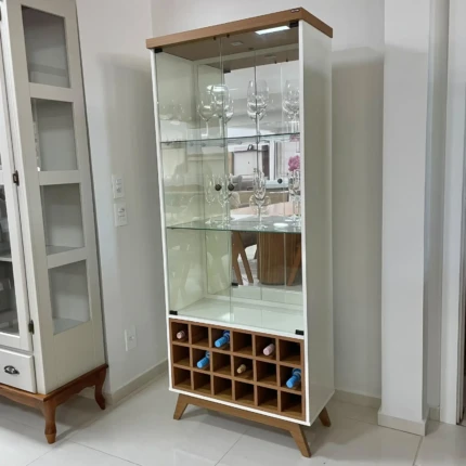 Cristaleira C712 74cm com LED e 100% MDF (5300)
