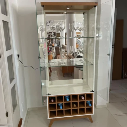 Cristaleira C712 74cm com LED e 100% MDF (5300) - Imagem 3