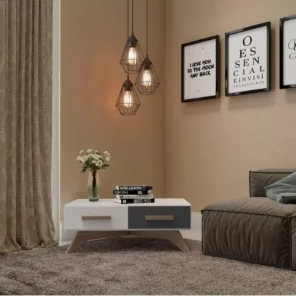 Mesa de Centro com 2 Gavetas TB716 MDF (1133) - Imagem 6