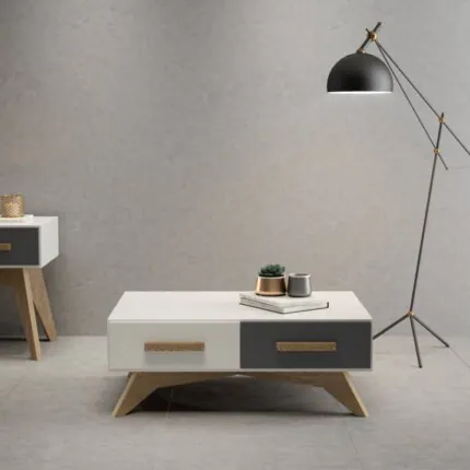 Mesa de Centro com 2 Gavetas TB716 MDF (1133) - Imagem 7