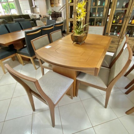 Mesa Extensivel Lorena (5067) com 06 Cadeiras Arizona (592) - Imagem 2