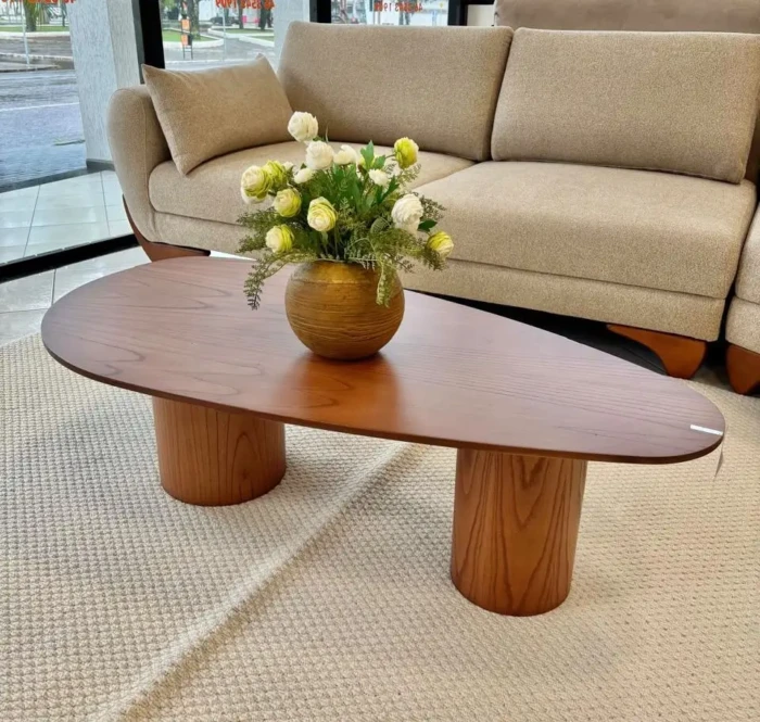 Refinatto - Mesa Centro ORGANICA Imperial 122cm Amendoa (CD 2322)