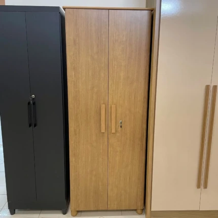 Armário 70cm Multiuso 2 Portas Torino Cedro com Chave (3177)