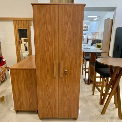 Armário 70cm Multiuso 2 Portas Torino Cedro com Chave (3177)