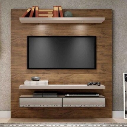 Painel 1,80m TB107E em MDF NOBRE com Espelhos (4878) - Imagem 3