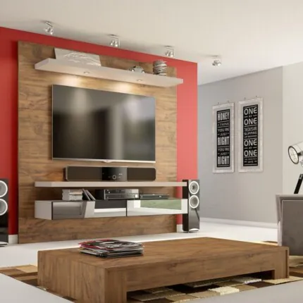 Painel 1,80m TB107E em MDF NOBRE com Espelhos (4878) - Imagem 7