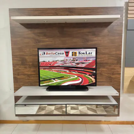 Painel 1,80m TB107E em MDF NOBRE com Espelhos (4878)