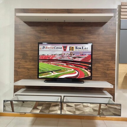 Painel 1,80m TB107E em MDF NOBRE com Espelhos (4878) - Imagem 5