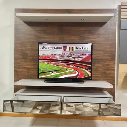 Painel 1,80m TB107E em MDF NOBRE com Espelhos (4878) - Imagem 5