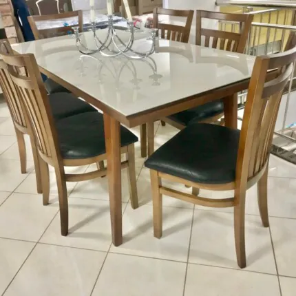 Mesa 1,80m Teresa (4601) com 6 Cadeiras Larissa (2823)