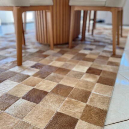 Tapete 3,00 x 1,80m Couro Legítimo Bege (4302) - Imagem 3