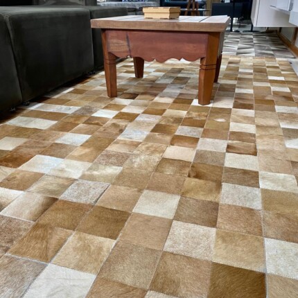 Tapete 3,00 x 1,80m Couro Legítimo Bege (4302) - Imagem 5