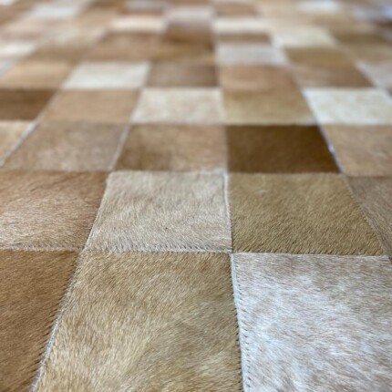 Tapete 3,00 x 1,80m Couro Legítimo Bege (4302) - Imagem 4