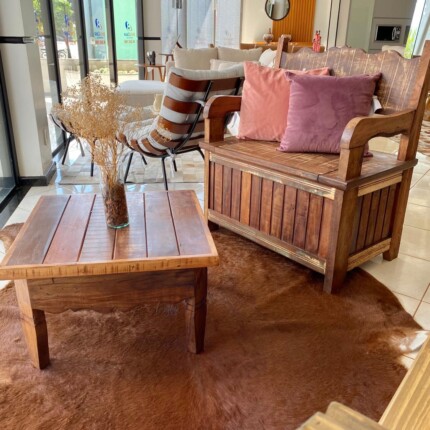 Mesa de Centro em Madeira Demolição 63cm (5281) - Imagem 3
