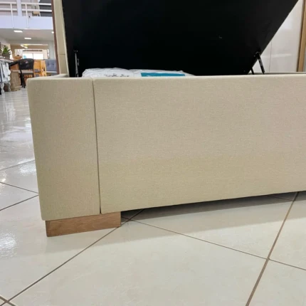 Cama Baú Queen 1,58m Valencia Linho Avulsa - sem colchão - (2490) - Imagem 2