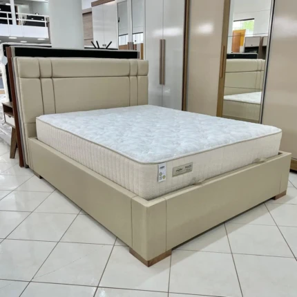 Cama Baú Queen 1,58m Valencia Linho Avulsa - sem colchão - (2490) - Imagem 4
