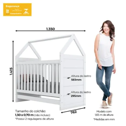 Berço e Mini-Cama Montessoriano Americano (668) - Imagem 5