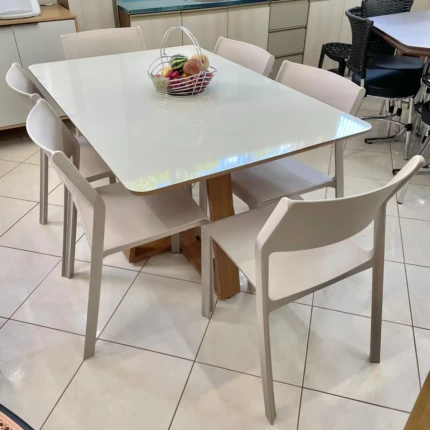 Mesa 1,35m Freijo (2213) com 06 Cadeiras Mykonos (6532) - Imagem 2