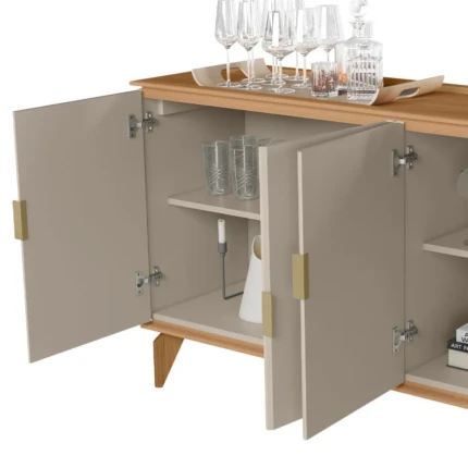 Balcao Buffet 1,60m Evora 4 Portas Jequetiba (2275) - Image 3