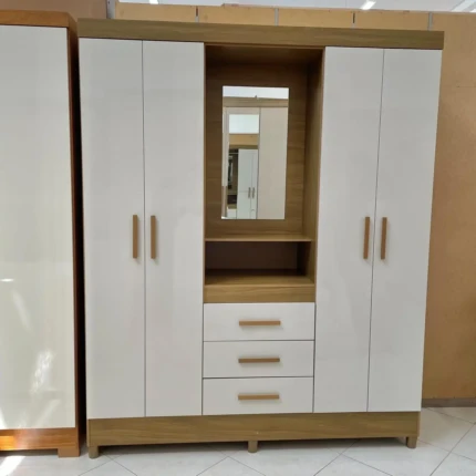 Roupeiro 1,65m Capelinha Freijo com Off White Capri (2864)