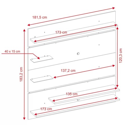 Painel 1,82m NT1010 Off (6643) - Imagem 6